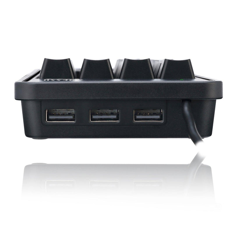 Adesso - Numeric Keypad Wired 19 Keys & 3 Port USB Hub PC/Mac - Black - Limolin 