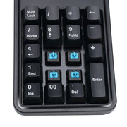 Adesso - Numeric Keypad Wired 19 Keys & 3 Port USB Hub PC/Mac - Black - Limolin 