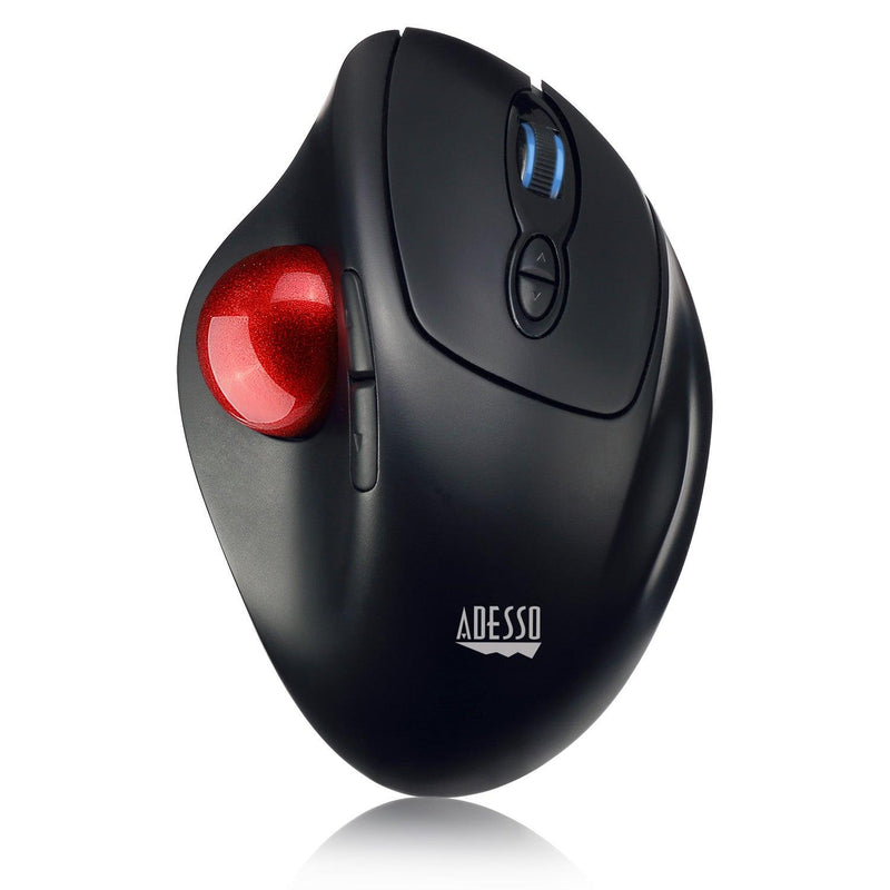 Adesso - Trackball Mouse Wireless Ergonomic iMouse T30 7 Buttons - Black - Limolin 