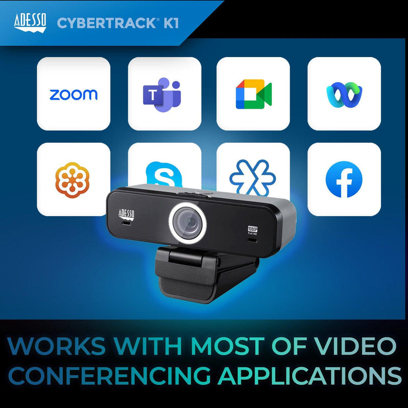 Adesso - Webcam 1080p (CyberTrack K1) - Limolin 