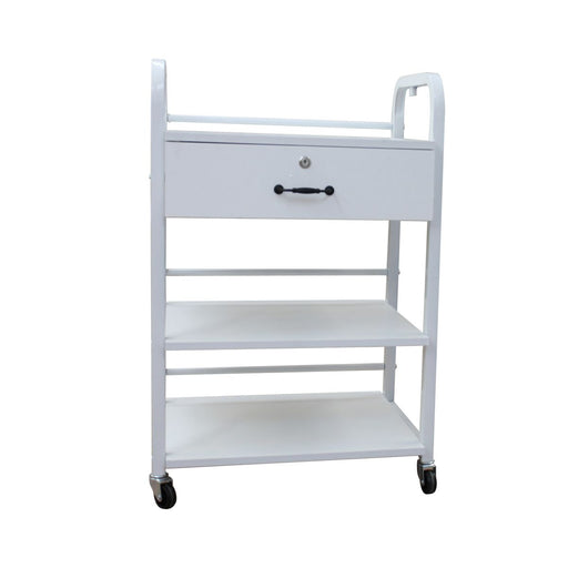 Adorable - Round Metal Trolley Magnum With 3 Shelves And 1 Drawer - Limolin 