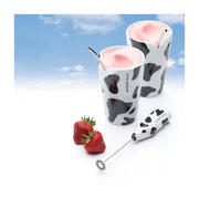 Aerolatte - MOO Milk Frother (Black/White)  | 8.5 Inch - Limolin 