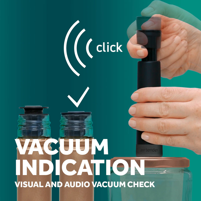 Airtender - Wine Preserver Vacuum Pump - Blister Pack - Limolin 