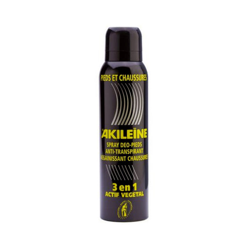 Akileine - Black Spray Deodorizes Feet And Shoes 150 ml - Limolin 