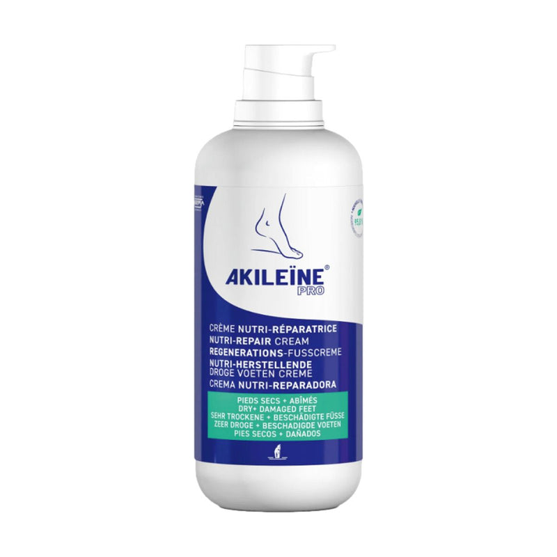 Akileine - Nutri-Repair Dry Foot Cream 500 ml With Pump - Limolin 