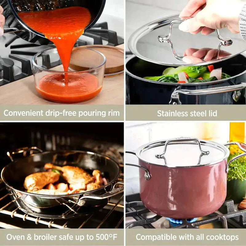 All-Clad - FusionTec - Soup Pot with Lid | 4 Quart - Limolin 