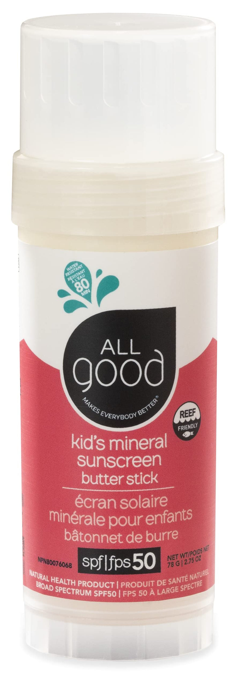 All Good - Kids Mineral Sunscreen Stick - 78g - Limolin 