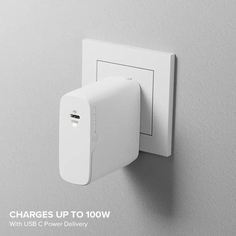 Alogic - 100W GaN Charger - Includes 2m USB-C Cable - White - Limolin 