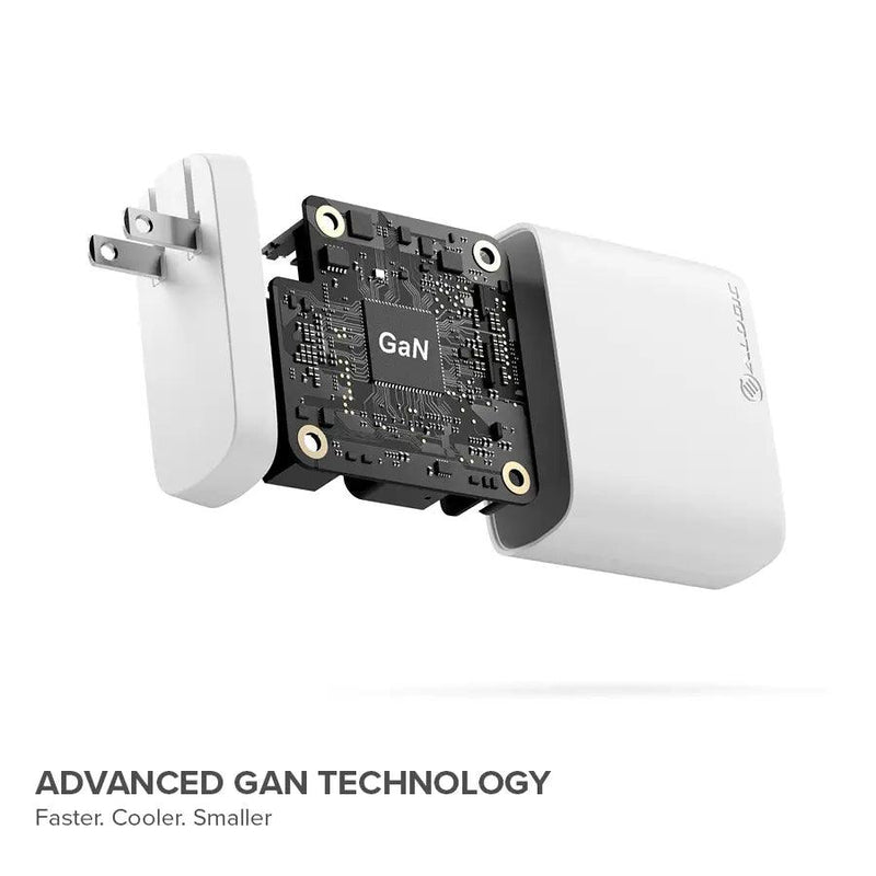 Alogic - 100W GaN Charger - Includes 2m USB-C Cable - White - Limolin 