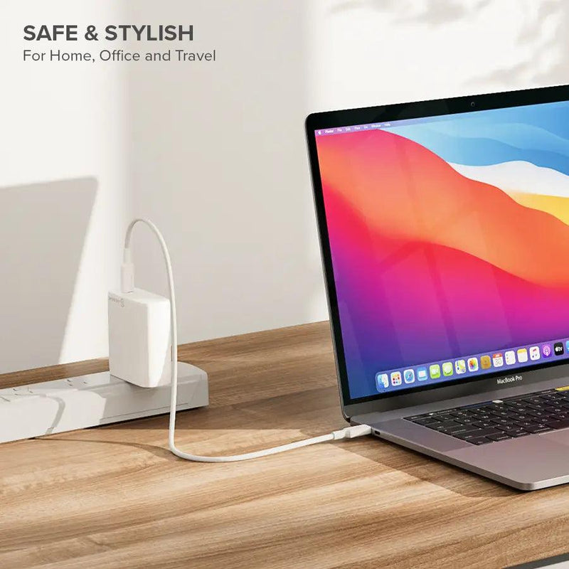 Alogic - 100W GaN Charger - Includes 2m USB-C Cable - White - Limolin 