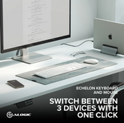 Alogic - Alogic Keyboard Bluetooth EchelonUS-C Rechargeable Compact Mac - White - Limolin 