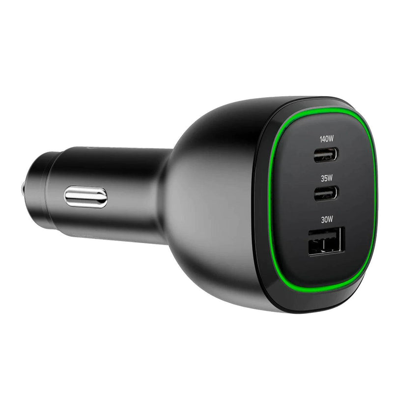 Alogic - Car Charger - Rapid Power charger 165W - 2x USB-C Ports & 1x USB-A Port - Limolin 