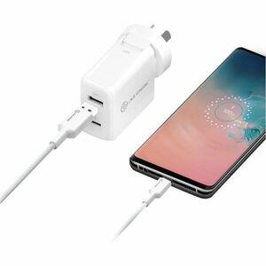 Alogic - Charge & Sync USB-C to USB-A Double Braided - White - Limolin 