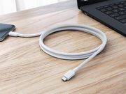 Alogic - Charge & Sync USB-C to USB-C Cable 3ft Elements Pro 480Mbps - White X - Limolin 