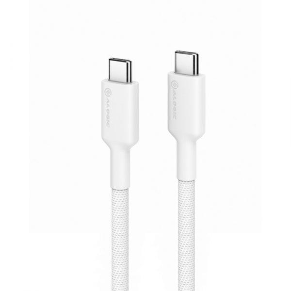 Alogic - Charge & Sync USB-C to USB-C Cable 3ft Elements Pro 480Mbps - White X - Limolin 