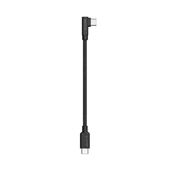 Alogic - Charge & Sync USB-C to USB-C Right Angled 3ft Double Braided - Black - Limolin 