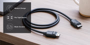Alogic - DisplayPort Male to DisplayPort Male Cable 3ft 4K Ultra Elements - Black - Limolin 