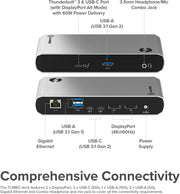 Alogic - Docking Station - USB-C Dual Monitor Thunderbolt - Limolin 
