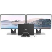 Alogic - Docking Station USB-C Dual Monitor with Stand 4K 10-in-1 100W Power Delivery 2x HDMI Bolt Plus - Space Grey - Limolin 