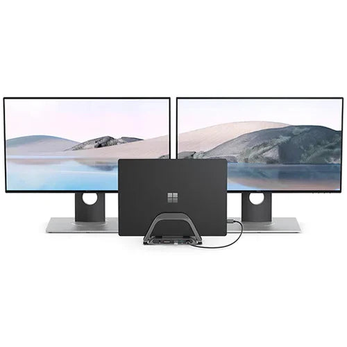 Alogic - Docking Station USB-C Dual Monitor with Stand 4K 10-in-1 100W Power Delivery 2x HDMI Bolt Plus - Space Grey - Limolin 