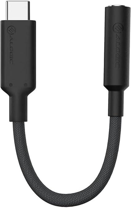 Alogic - Elements Pro USB-C to 35mm Audio Adapter - 10cm - Black - Limolin 