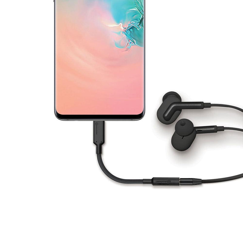 Alogic - Elements Pro USB-C to 35mm Audio Adapter - 10cm - Black - Limolin 