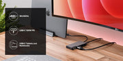 Alogic - Hub 6-in-1 USB-C 2x USB-A 31 HDMI 4K - Space Grey - Limolin 