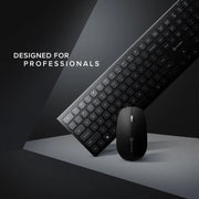 Alogic - Keyboard & Mouse Combo Wireless USB-C & 2.4GHz USB-A - Black - Limolin 