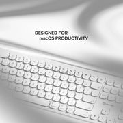 Alogic - Keyboard Wireless MacOS USB-C Rechargeable Echelon MAC- White - Limolin 
