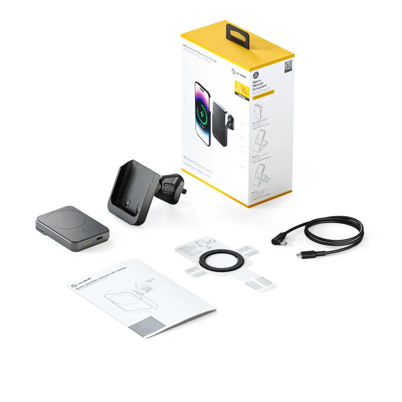 Alogic - Matrix Universal Magnetic Car Charger with Air Vent Mount  - Black - Limolin 