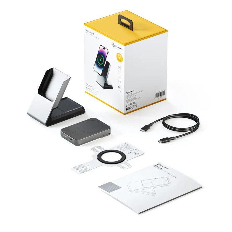 Alogic - Qi Charging Stand / Matrix 2-In-1 Universal Magnetic Charging Dock - Limolin 
