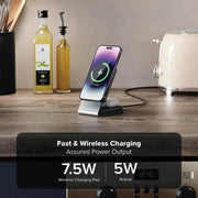 Alogic - Qi Charging Stand / Matrix 2-In-1 Universal Magnetic Charging Dock - Limolin 