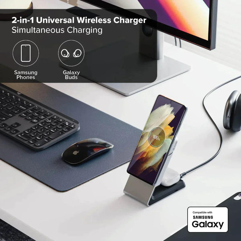 Alogic - Qi Charging Stand / Matrix 2-In-1 Universal Magnetic Charging Dock - Limolin 