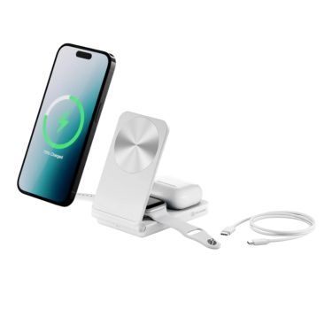 Alogic - Qi Charging Yoga 3-in-1 Fast Charging 15W USB-C - White - Limolin 