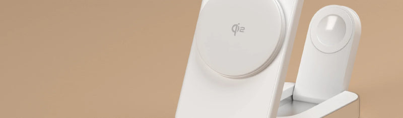 Alogic - Qi2 Charging Stand 2-in-1 Flip 2 Phone (15W) & Watch (3W) Charger with 3ft USB-C to USB-C Cable - Black - Limolin 