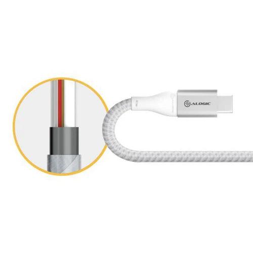 Alogic - Super Ultra USB 31 USB-C to USB-A Adapter - 15cm- silver - Limolin 