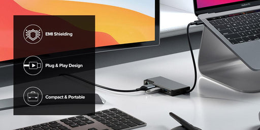 Alogic - USB-C Fusion ALPHA 5-in-1 Hub V2- Space Grey - Limolin 