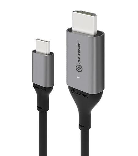 Alogic - USB-C (Male) to HDMI (Male) Cable - Ultra Series - 4K 60Hz - Space Grey - Limolin 