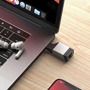 Alogic - Ultra Mini USB-C to RJ45 Gigabit Ethernet Adapter - Limolin 