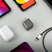 Alogic - Wall Charger 1 Port 20W GaN PD USB-C Mini Compact Size Rapid Power - Grey - Limolin 