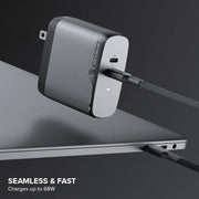 Alogic - Wall Charger 2 Port 68W GaN PD 2x USB-C - White - Limolin 