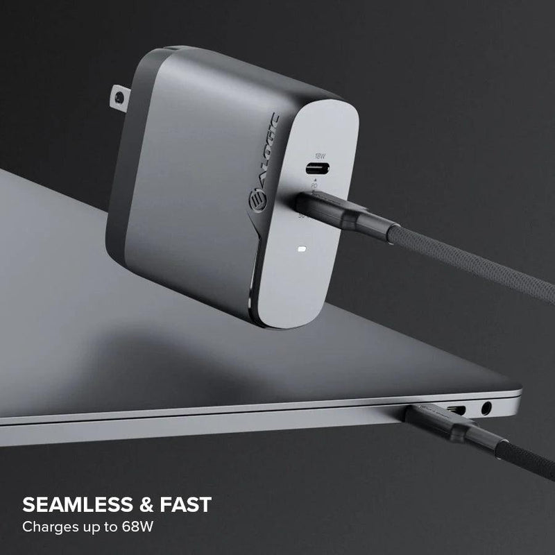 Alogic - Wall Charger 2 Port 68W GaN PD 2x USB-C - White - Limolin 