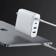 Alogic - Wall Charger 4 Port 100W GaN Charger - Includes 2m USB-C Cable  - White - Limolin 