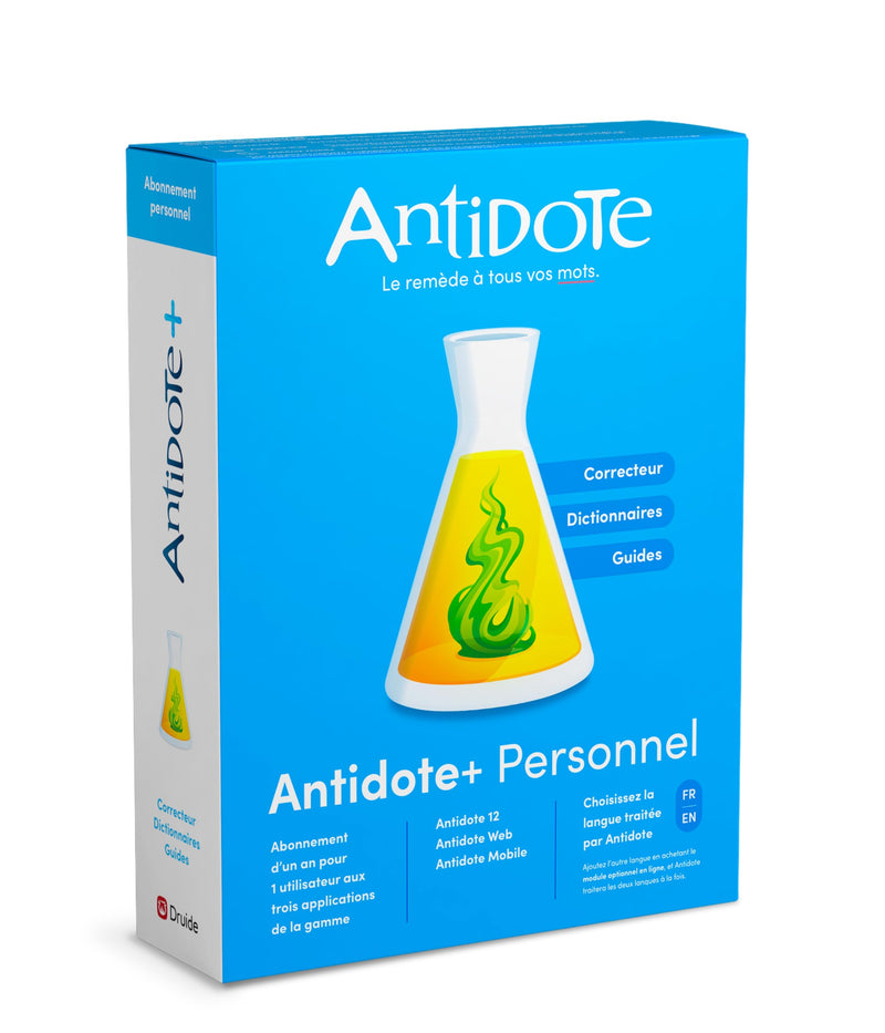 Antidote - Personal 1-User 1-Year PC/Mac/Android/Chromebook - Limolin 