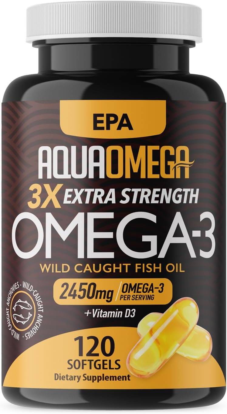 AquaOmega - 3X Extra Strength EPA Omega-3 Supplement - 240sg - Limolin 