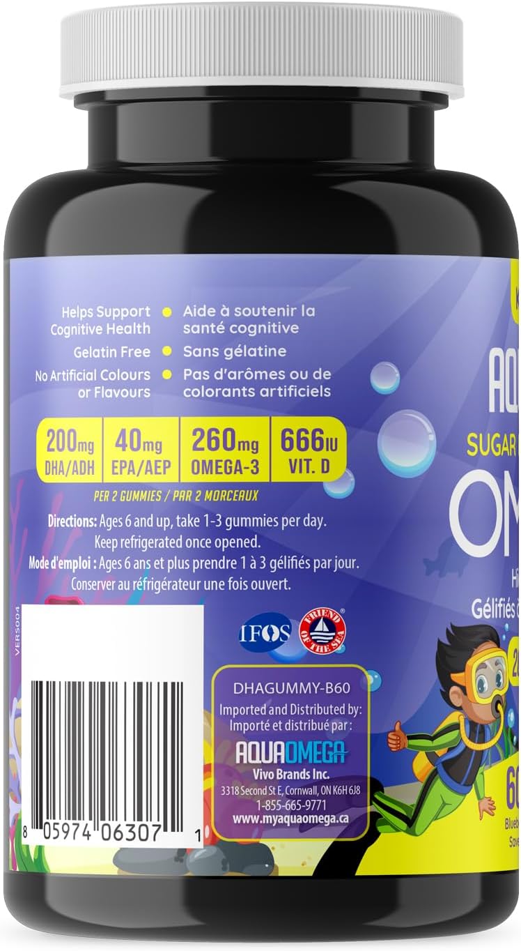 AquaOmega - Kids Omega-3 Gummies - Limolin 