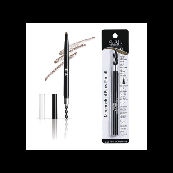 Ardell - Brow Mechanical Pencil W/Spoolie Med Brown - Limolin 