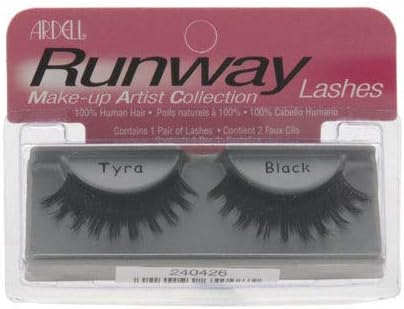 Ardell - Runway Fake Eyelashes Tyra Black  (2-Count) - Limolin 