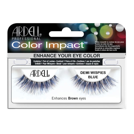 Ardell - Strip Lashes Color Impact Demi Wispies Blue - Limolin 
