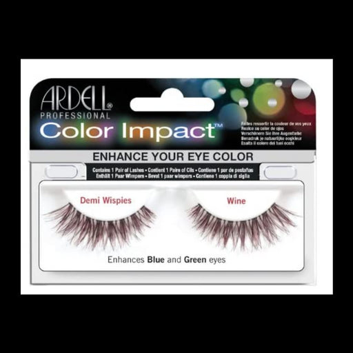 Ardell - Strip Lashes Color Impact Demi Wispies Wine - Limolin 